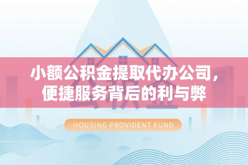 攸县小额公积金提取代办公司，便捷服务背后的利与弊