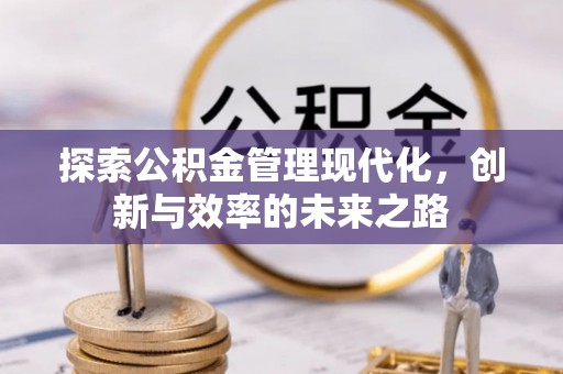 攸县探索公积金管理现代化，创新与效率的未来之路