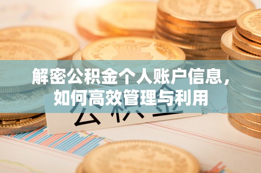 攸县解密公积金个人账户信息，如何高效管理与利用